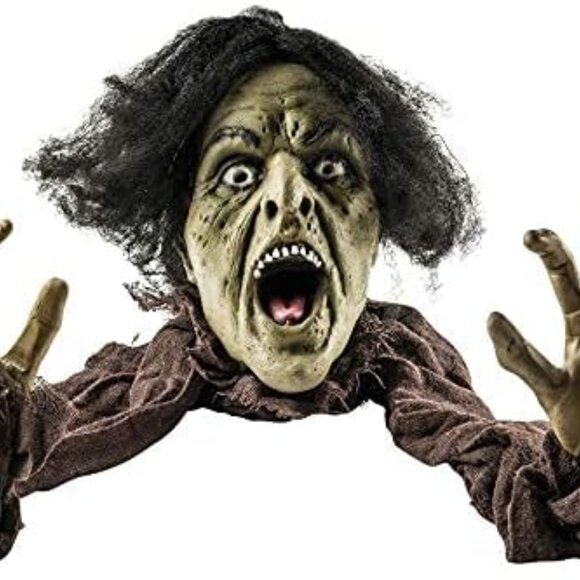 Crawling Zombie Halloween Decoration - Zombies Coming Out of Ground Prop - Creep - Picture 4 of 7
